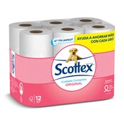 Papel higiénico original Scottex bolsa 12 unidades