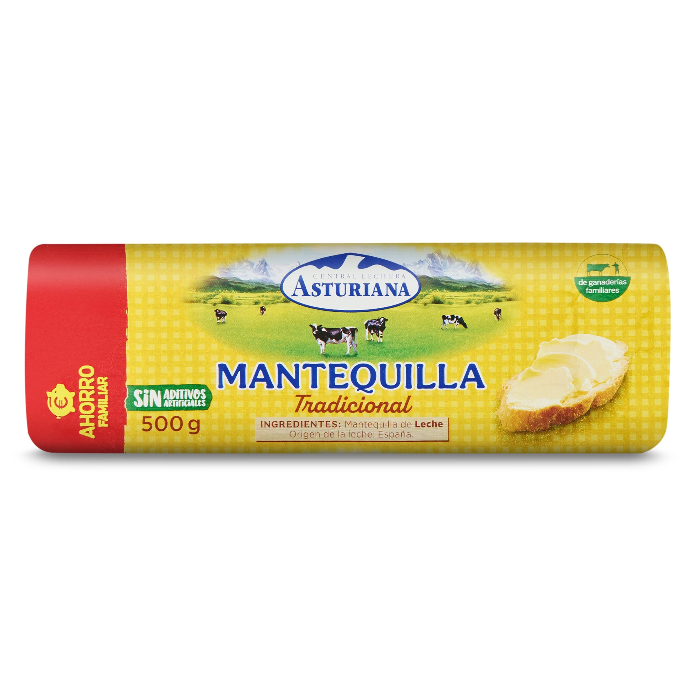 Mantequilla en rulo Asturiana 500 g
