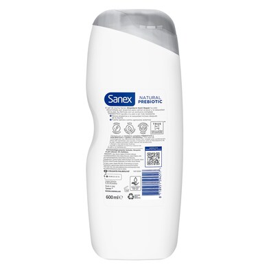 Gel de ducha nutritivo prebiótico piel atópica Sanex botella 600 ml-1 Gel de ducha nutritivo prebiótico piel atópica Sanex botella 600 ml-1