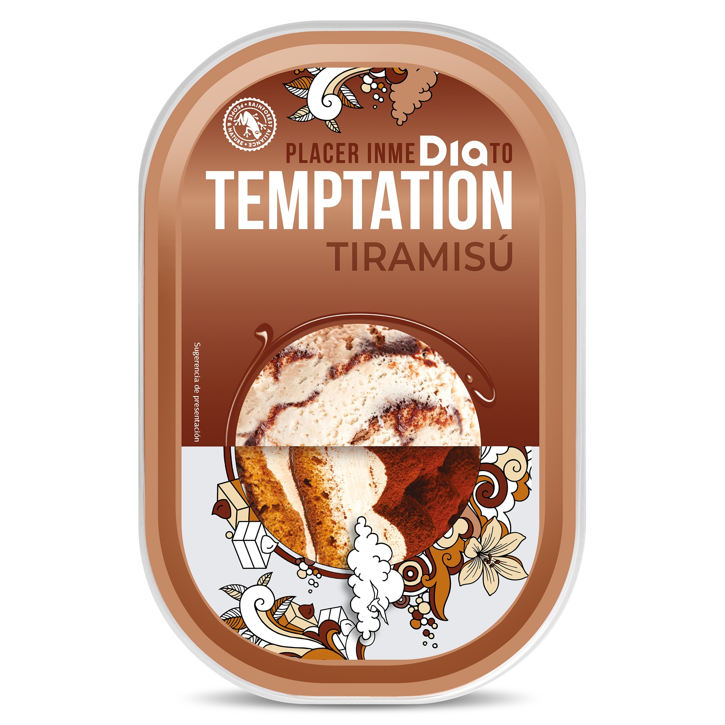 Barqueta de tiramisú Dia Temptation 468 g