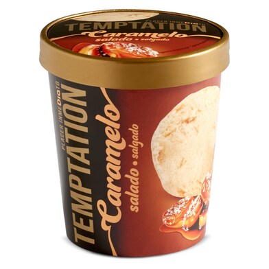 Helado caramelo salado Temptation de Dia tarrina 350 g-0 Helado caramelo salado Temptation de Dia tarrina 350 g-0