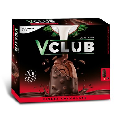 Helado bombón vegano de chocolate Vclub caja 207 g-0