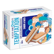 Helado sándwich de nata sin azúcar añadido 6 unidades Temptation de Dia caja 300 g
