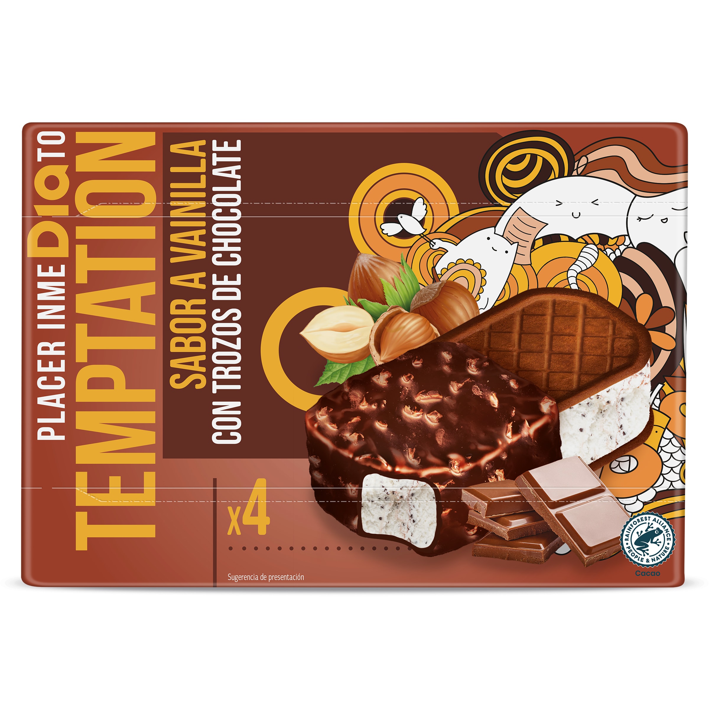 Sándwich maxi duo Dia Temptation 4 x 100 g