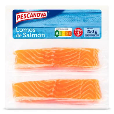 Lomos de salmón Pescanova bandeja 250 g-0