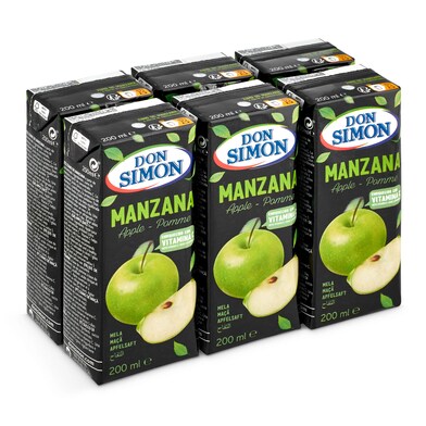 Zumo de manzana Don Simón brik 6 x 200 ml-0 Zumo de manzana Don Simón brik 6 x 200 ml-0