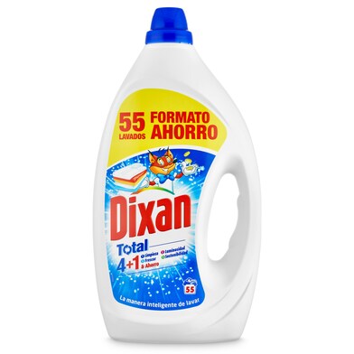 Detergente máquina líquido total DIXAN BOTELLA 55 LV-0 Detergente máquina líquido total DIXAN BOTELLA 55 LV-0