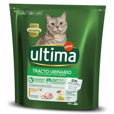 Alimento para gatos tracto urinario con pollo Ultima bolsa 750 g-0 Alimento para gatos tracto urinario con pollo Ultima bolsa 750 g-0
