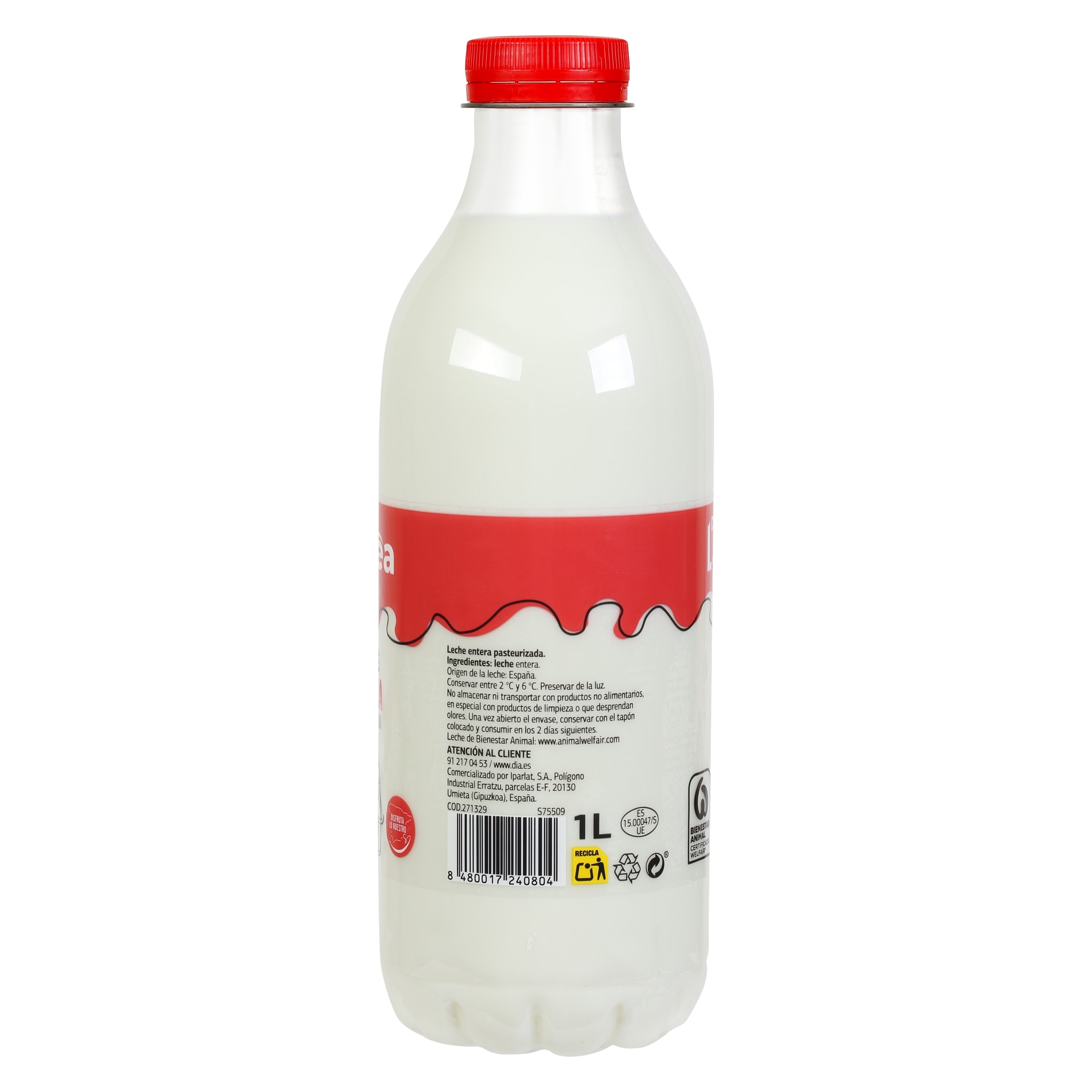 Leche entera pasteurizada Dia Láctea 1 L