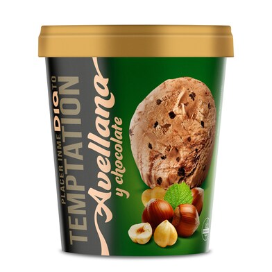 Helado de avellana y chocolate TEMPTATION TARRINA 350 GR-1 Helado de avellana y chocolate TEMPTATION TARRINA 350 GR-1