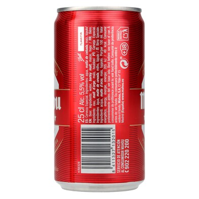 Cerveza Mahou 5 Estrellas lata 25 cl-1 Cerveza Mahou 5 Estrellas lata 25 cl-1