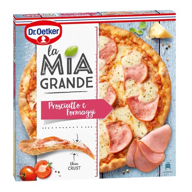 Pizza mía grande jamón y queso Dr. Oetker La Mia Grande caja 400 g-0