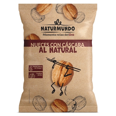 Nueces con cáscara al natural Naturmundo de Dia bolsa 500 g-0