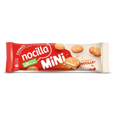 Mini galletas rellenas con crema de leche Nocilla bolsa 64 g-0