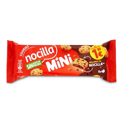 Mini galletas rellenas con crema de cacao Nocilla bolsa 64 g-0