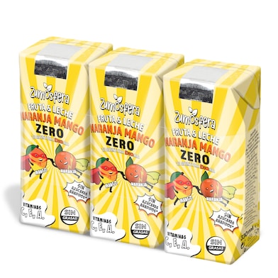 Bebida de fruta con leche naranja y mango Zumosfera de Dia brik 990 ml-0