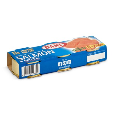 Salmón al natural Dani lata 3 x 50 g-0 Salmón al natural Dani lata 3 x 50 g-0