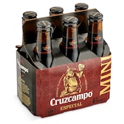 Cerveza especial Cruzcampo botella 6 x 200 ml