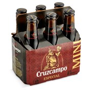 Cerveza especial Cruzcampo botella 6 x 200 ml