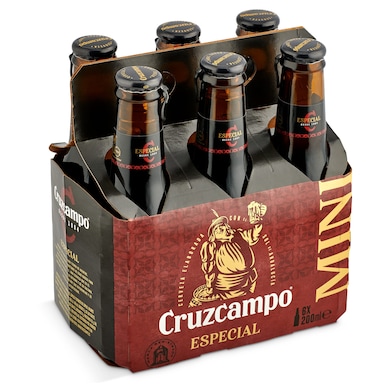 Cerveza especial Cruzcampo botella 6 x 200 ml-0