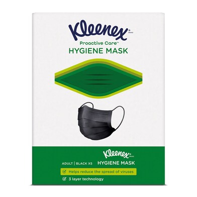 Mascarillas higiénicas negra Kleenex bolsa 5 unidades-0 Mascarillas higiénicas negra Kleenex bolsa 5 unidades-0