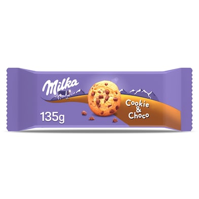 Cookies con chocolate Milka 135 g-0