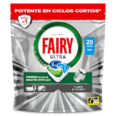 Pastillas lavavajillas ultra Fairy 20 unidades-0