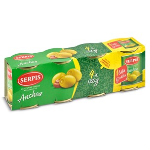 aceitunas rellenas de anchoa 4 x 50 g