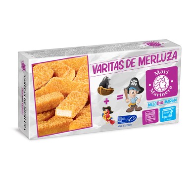 Varitas de merluza MSC Mari Marinera de Dia caja 300 g-0 Varitas de merluza MSC Mari Marinera de Dia caja 300 g-0