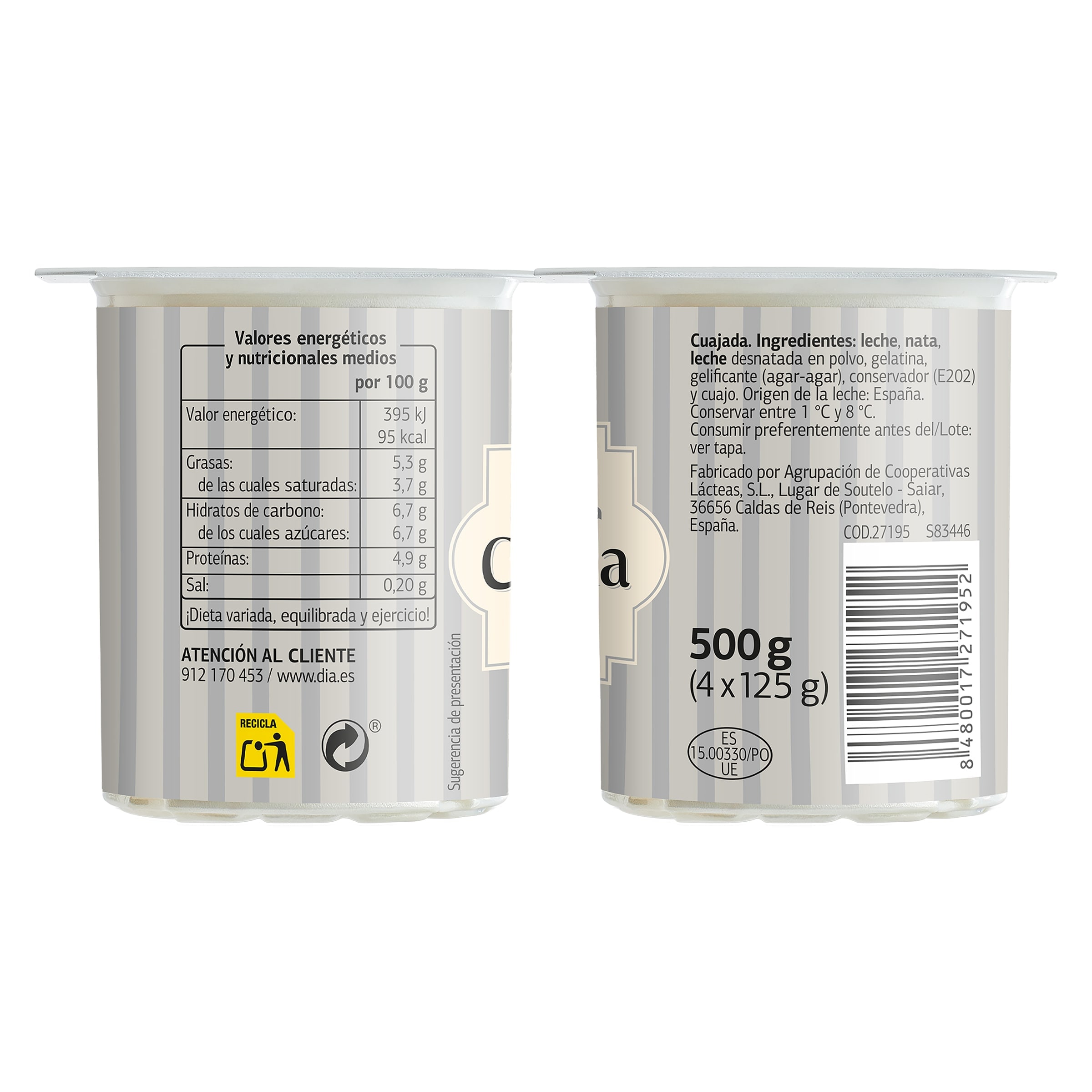 Cuajada Dia Caprichoso 4 x 125 g