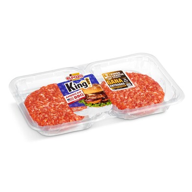 Hamburguesas de cerdo y vacuno american bbq Elpozo bandeja 240 g-0 Hamburguesas de cerdo y vacuno american bbq Elpozo bandeja 240 g-0