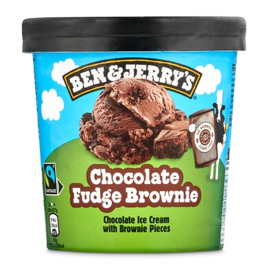 Helado chocolate fudge brownie Ben & Jerry's tarrina 408 g-0