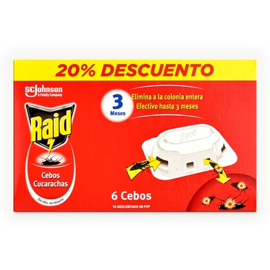 Cebo para cucarachas Raid caja 6 unidades-0 Cebo para cucarachas Raid caja 6 unidades-0