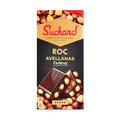 Chocolate negro con avellanas enteras Suchard 180 g-0