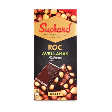 Chocolate negro con avellanas enteras Suchard 180 g-0