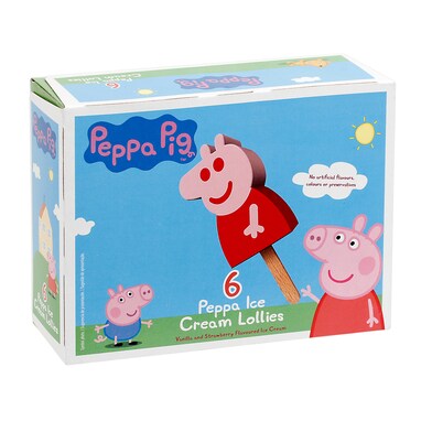 Helado sabor vainilla y fresa Peppa Pig caja 192 g-0 Helado sabor vainilla y fresa Peppa Pig caja 192 g-0