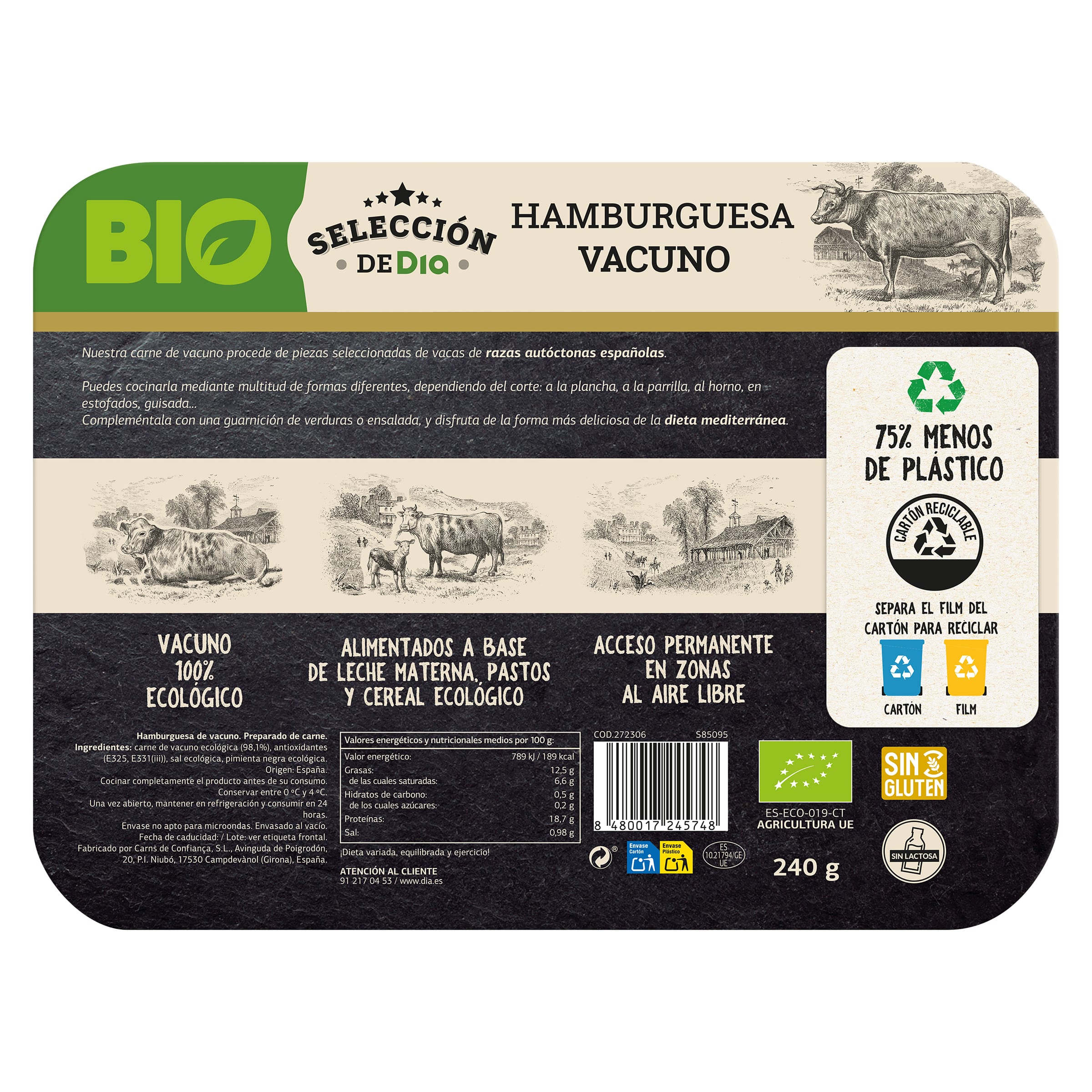 Burger BIO Selección de Dia 240 g