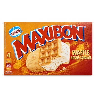 Helado sandwich waffle 4 unidades Nestlé Maxibon caja 360 g-1