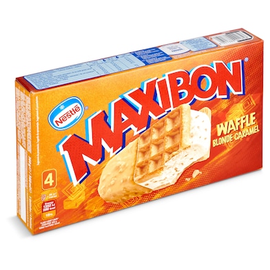 Helado de nata waffle 4 unidades Nestlé Maxibon caja 360 g-0