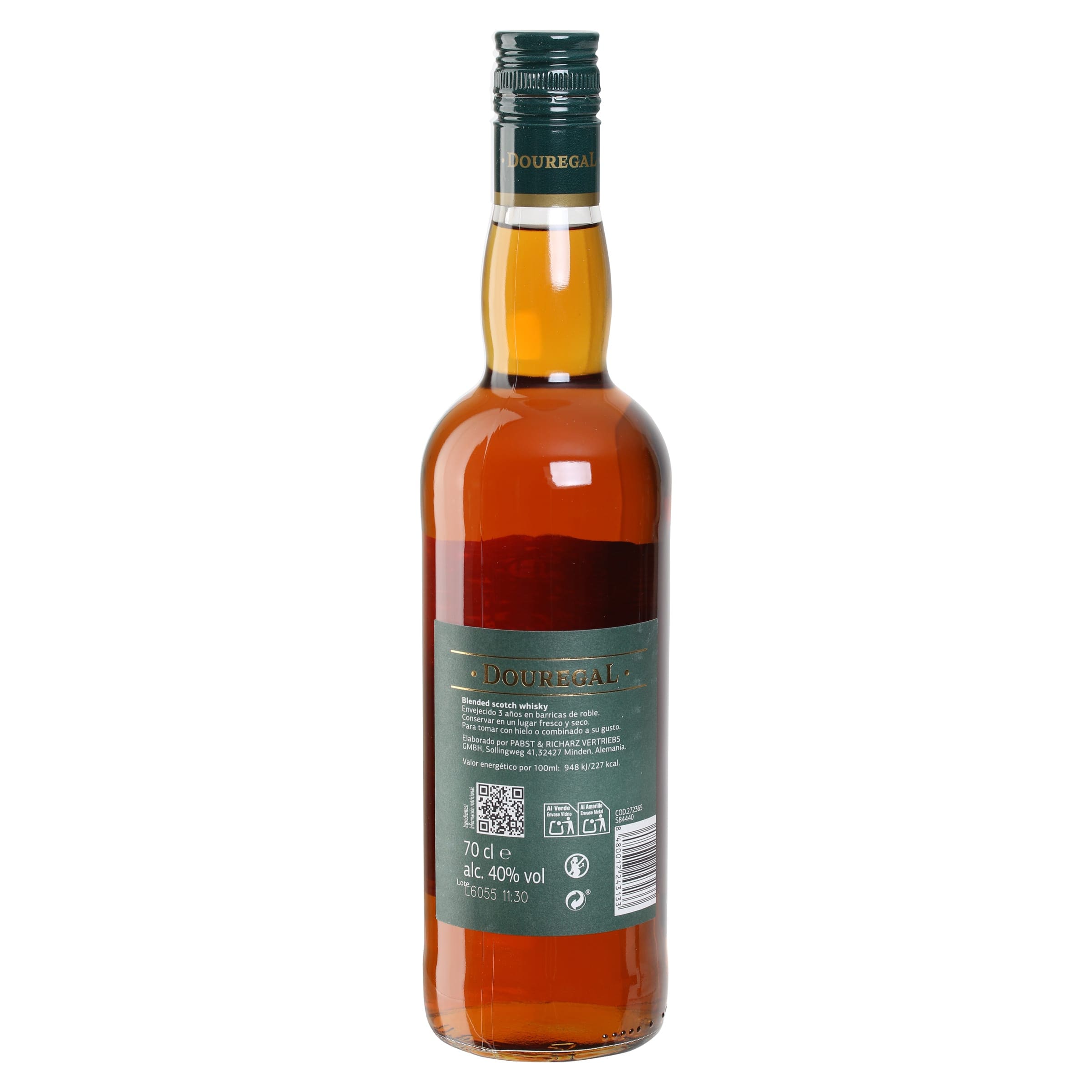 Whisky escocés 3 años Douregal 70 cl