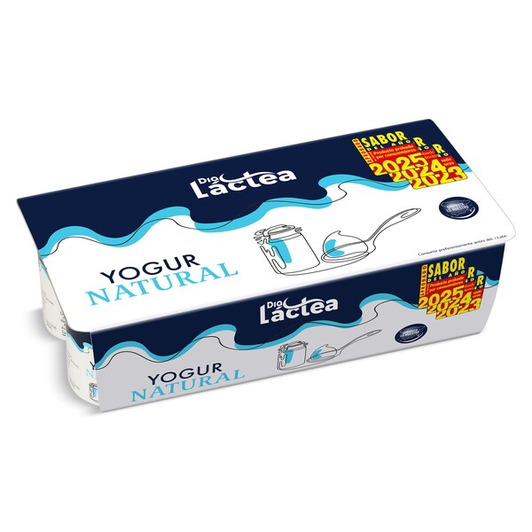 Yogur Natural Dia Lactea 8 Unidades 125 Gr.