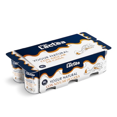 Yogur natural con azúcar de caña Dia Láctea pack 8 x 125 g-0