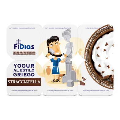Yogur griego stracciatella Fidias pack 6 x 125 g-1 Yogur griego stracciatella Fidias pack 6 x 125 g-1