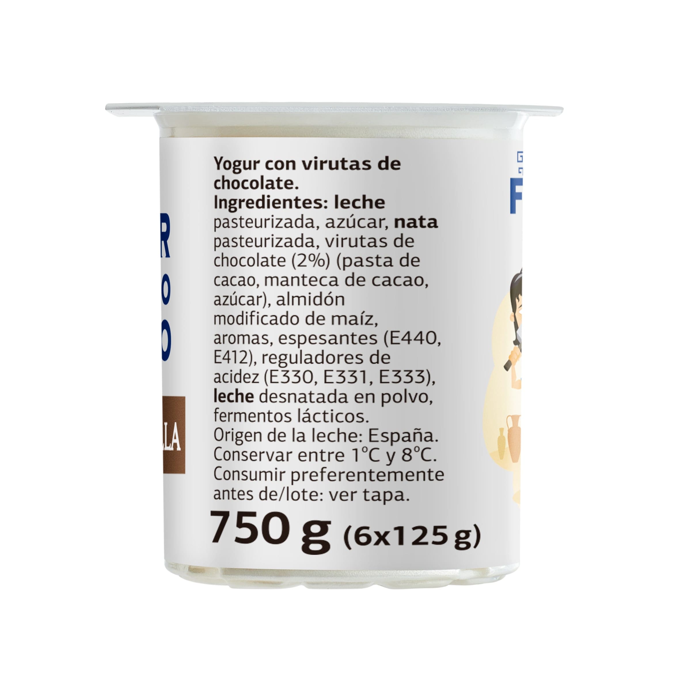 Yogur griego stracciatella Dia Fidias 6 x 125 g