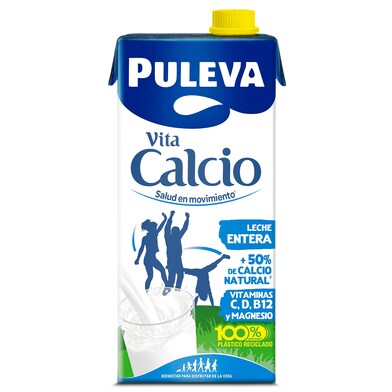 Leche entera calcio PULEVA BRIK 1 LT-1 Leche entera calcio PULEVA BRIK 1 LT-1