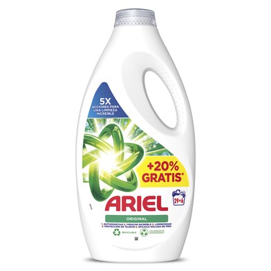 Detergente máquina líquido original Ariel botella 35 lavados-0 Detergente máquina líquido original Ariel botella 35 lavados-0