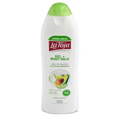 Gel de baño + milk con sales minerales La toja bote 650 ml-0