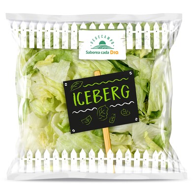 Lechuga iceberg lavada Vegecampo de Dia bolsa 250 g-0