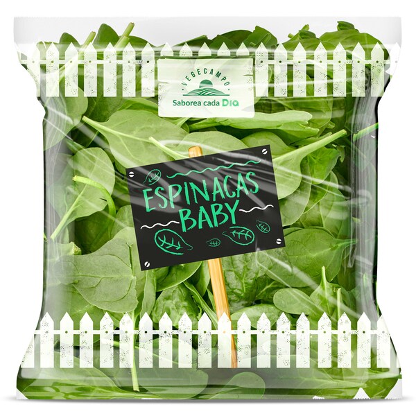 Brotes de Espinacas Baby Dia Vegecampo Bolsa 100 Gr.
