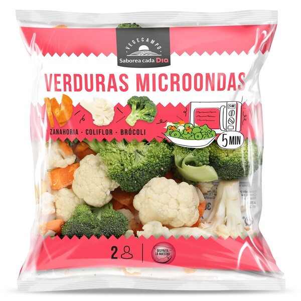 Verduras Microondas 3 Ingredientes Dia Vegecampo 300 Gr.